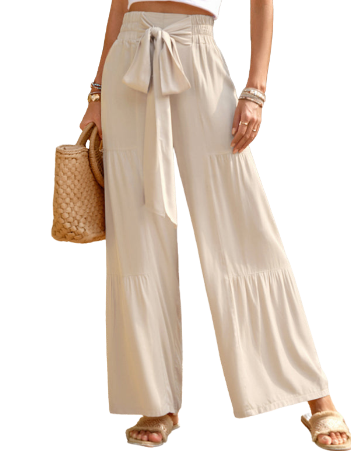 SHOPIQAT New Summer Loose Casual Wide-Leg Solid Colour Trousers - Premium from shopiqat - Just $10.250! Shop now at shopiqat